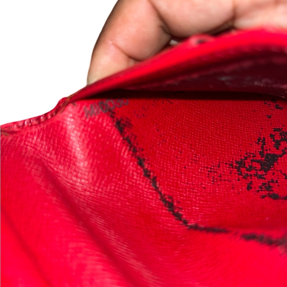 Louis Vuitton Red Epi Wallet - Picture 6 of 8